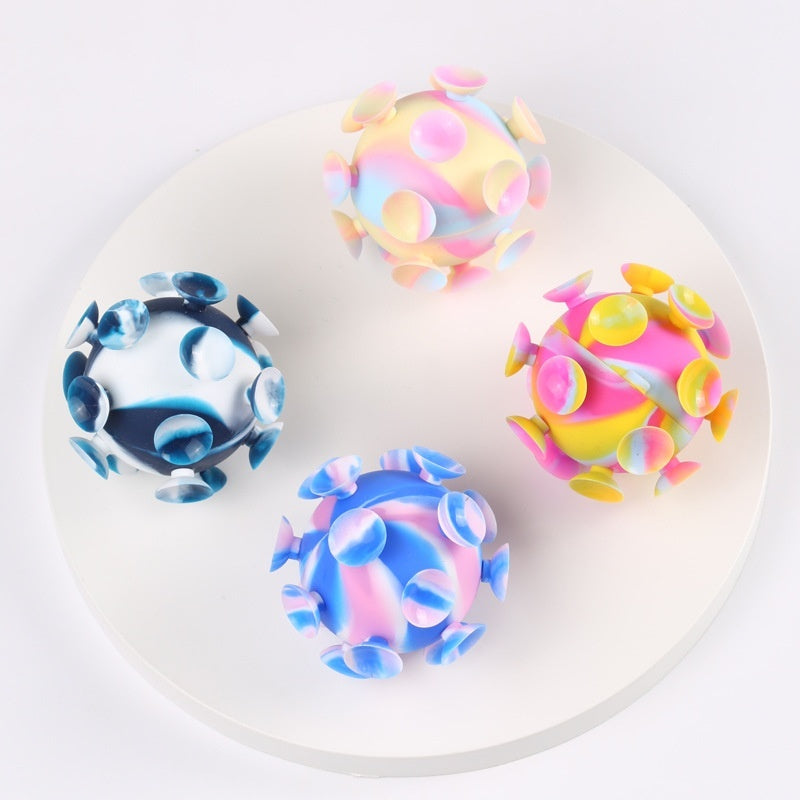 Jouet en silicone avec ventouse magique - David