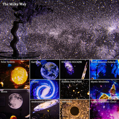 Projecteur de galaxie rotatif - Apollo
