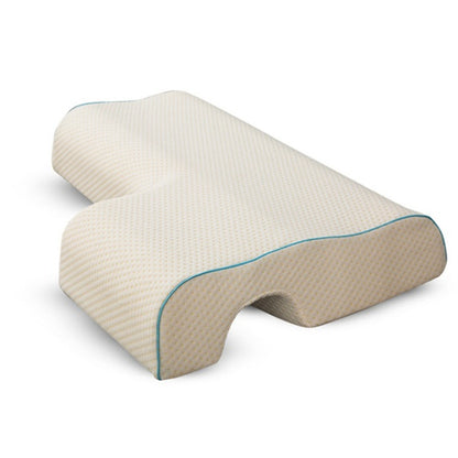 Oreiller pour couple, coussin câlin arqué avec mousse à mémoire de forme à rebond lent pour repose-bras et oreiller pour les mains - Gabby