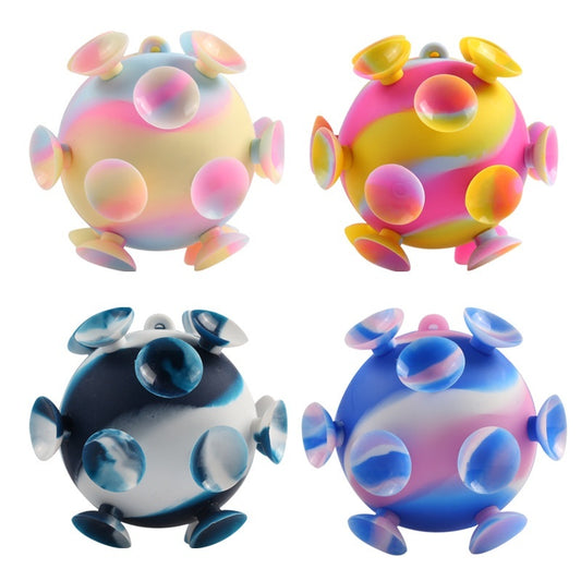 Jouet transfrontalier en silicone avec ventouse magique - David