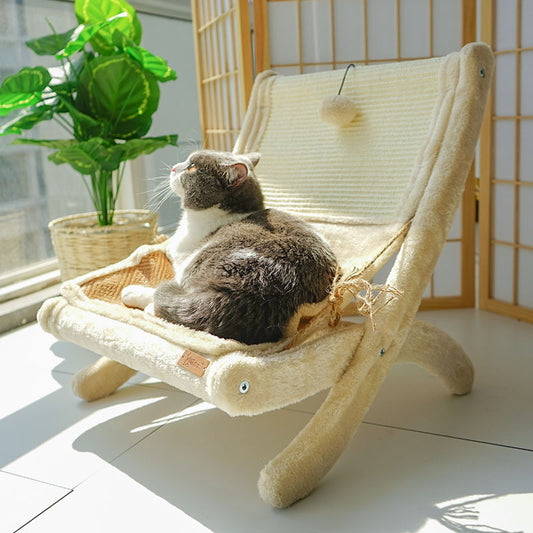 Canapé Lit / Bain de Soleil / Chaise pour chat - Neige